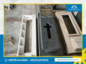Makam kijing kristen bahan granit impala